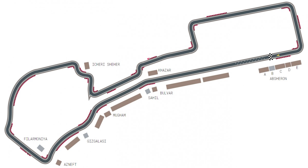 Azerbaijan Grand Prix . - Azneft Grandstand (3 Days)